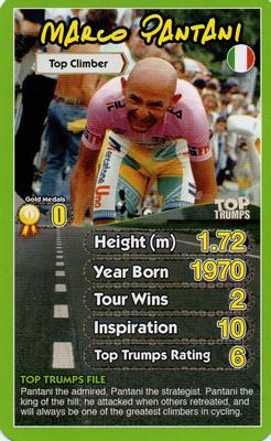 2015 Top Trumps Cycling Heroes #NNO Marco Pantani Front